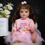 KEIUMI 55cm Reborn Dolls Full Body Pehme Silikoon Vin&uuml;&uuml;l Reborn V&auml;ikelapset&uuml;druk Betty Lifelike Baby Doll J&otilde;ulukingitus grillidele 55 cm