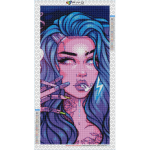 5D DIY raam Teemantmaali t&auml;iskomplekt t&auml;isnurkne puur Paha t&uuml;druk tikandid Multikad portree-mosaiikkunst Kodukaunistus Full Round 20x40CM