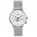 Zeppelin LZ129 Hindenburg Moonphase h&otilde;bedane sihverplaadiga Quartz 7037M1 naiste k&auml;ekell