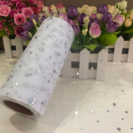 10 jardi laserlitrid t&uuml;ll rull organza peokaunistus DIY Tutu kangas Pulmakaunistus &Otilde;mblusv&otilde;rk Organza Tutu seeliku tarvikud valge