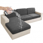 Veekindlad diivani istmepadja katted elutuppa Protector Diivani Chaise Longue Jacquard Diivani Slipcover Tugitooli istme kate Normal Size (S)-1pc tumehall v&auml;rv