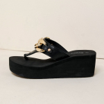 K&otilde;rge kontsaga kalasaba sussid Mood, paks alumine n&otilde;lvaga konts, n&auml;puotsaga jalg rannasussid naistele 36 must