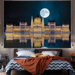 Taust Kangas aken Dekoratiivsed sisestused Stiil suur seinavaip Seinaripp Geomeetria Hipi vaip Kodu Toa sisustus Esteetiline kaunistus 95X73cm