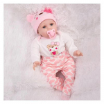 Realistlik juurtega moh&auml;&auml;rist vasts&uuml;ndinud nukk 55 cm pehmest riidest keha elutruu taass&uuml;ndinud beebinukud Bebe Reborn t&uuml;drukutele j&otilde;ulukink