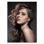 Juuksurisalong Dekoratiivmaaling Juuksurisalong Stiilimine Seinamaaling Plakat Kaasaegne juuksurisalong V&auml;rvimine Juuste Sein Art Decor HD2591 50x70cm no frame