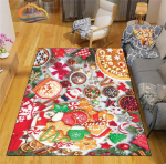 3D-prinditud j&otilde;ulup&otilde;randamatid vaip J&otilde;uluvana Mood Magamistoa matt Elutuba Kontor Lastetuba Kodukaunistus 40cm x 60cm