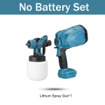 800 W 24 V juhtmeta elektrilised v&auml;rvipihustid kaasaskantav &otilde;huta autopiirde seina p&otilde;randav&auml;rvi pihustust&ouml;&ouml;riist 2 akuga Only machine