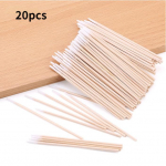 20/100/200/300 t&uuml;kki pakend puidust v&auml;rvi k&uuml;&uuml;nekunst Kapok tampoonid Bud Ots puuvillane tampooni k&uuml;&uuml;nenaha eemaldaja manik&uuml;&uuml;ri detaili korrektor k&uuml;&uuml;nelaki eemaldaja kunstit&ouml;&ouml;riist 20pcs