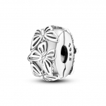 925 Sterling h&otilde;bedane klambriv&otilde;ru turvakett Cz Pave Charms Fit mood stiilis k&auml;ev&otilde;ru klambriga ehted luksuslik kingitus