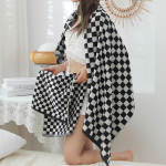 Kabe vannir&auml;tik Houndstooth pleed Pehme suur paks puuvillane n&auml;odu&scaron;&scaron; k&auml;ter&auml;tid Suurep&auml;raselt imav t&auml;iskasvanutele Vannituba 1pc 35x75-1pc 70x140