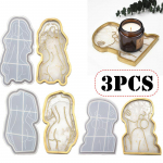 3 TK Naiste keha silikoonvormid ehted helmed kandik Epoksiidvaigust valuvormi k&auml;sit&ouml;&ouml;