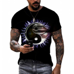 Suvemood Uued muusikalised elemendid graafilised T-s&auml;rgid Meeste Trend Hip Hop Street Style Lahe T-s&auml;rk 3D Prinditud harajuku T-s&auml;rgid Topid S