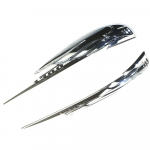 VTX 1300 Mootorratta Kroom ABS K&uuml;tuse Paagi Embleem M&auml;rk Dekoratsioon 3D Kleebised Kleebiste Komplekt Honda VTX1300 1300T 1300S jaoks