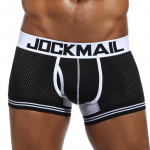 Bokserp&uuml;ksid JOCKMAIL br&auml;ndi meeste aluspesu hingav nailonv&otilde;rgust splaissitud pehmest puuvillast alusp&uuml;ksid madala v&ouml;&ouml;kohaga sportlikud meeste kohvrid L