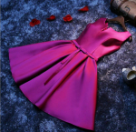 Naiste l&uuml;hike pidulik &otilde;htukleit peokleidid ballikleidid A-joonega pruutneitsi pulmakleit XL lilla