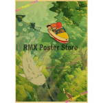 Miyazaki Hayao animefilmide kollektsioon The Wind Rises/Totoro/Spirited Away/Howl Moving Castle plakat toakaunistuse seinakleebiste jaoks 42x30cm