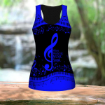 3D Blue Note Print Naiste Treening Jooga J&otilde;usaali Prinditud Suvised Spordis&auml;rgid Suures suuruses vestid XS sinine