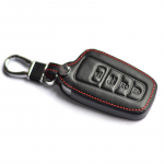 3 4 nupuga nahast auto v&otilde;tmehoidja &uuml;mbris Toyota CHR Camry Prius Prado 17 18 19 v&otilde;tmehoidja &uuml;mbrise tarvikud 4 Button punane/must