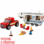 344tk City Series Caravan Camp Motor Home Figuurid 60182 &Uuml;hilduvad ehitusplokid Tellised M&auml;nguasjad Kingitused lastele Mudel isetegemine