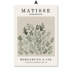 Salveiroheline Matisse Picasso lilleturg Seinakunst L&otilde;uendimaal P&otilde;hjamaade plakatid ja tr&uuml;kised Seinapildid elutoa sisekujunduseks A4 21X30cm No Framed