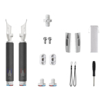 Libisemiskindel Long Stick kahe k&auml;epidemega m&auml;ngupult Cool Rhythm Lightsaber k&auml;epide, mis &uuml;hildub Oculus Quest 2-ga white