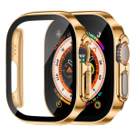 Kattev kella&uuml;mbris Apple Watch Case Ultra 49 mm sirge servaga katteklaasist IWatch Serie 8 SE 7 4 45 mm 41 mm 44 mm 40 mm kaitsekattega 49mm ultra