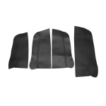 Mikrokiust nahast ukse k&auml;etoe kate VW Jetta MK6 2015 2016 sisemise auto uksepaneeli katte kleebise &auml;&auml;ris Jetta 2017 jaoks 4pcs Black-Black gray