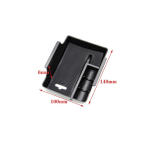 Peugeot 2008 3008 GT 4008 5008 308 408 auto must interj&ouml;&ouml;ri konsooli k&auml;etugi kinda hoiukarbi salve jaoks For 308 2012-2015 black