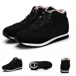 Meeste vabaaja soojad seemisnahast v&auml;listossud, n&ouml;&ouml;riga, mugavad veekindlad k&uuml;lmakindlad lumesaapad 36 must