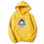 Minato Aqua Hololive kapuuts, pikkade varrukatega Nakiri Ayame Vtuberi dressipluusid naiste multifilmiga tr&uuml;kitud pulloverid kapuutsiga t&auml;navar&otilde;ivastega L
