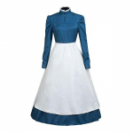 Anime Cosplay kost&uuml;&uuml;mi ulgumine;s Moving Castle Cosplay Sophie K&uuml;barsepa kost&uuml;&uuml;m Pikk kleit Naiste Halloweeni kost&uuml;&uuml;m S sinine