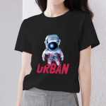 Casual Fashion naiste T-s&auml;rk Anime Yuhang Teddy Bear Print seeria s&auml;rk &Uuml;markaelusega mugav &otilde;huke must naiste topp L