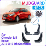 4 tk auto porilapid Chevrolet Sail Nuevo 2015 2016 2017 2018 porikaitse pritsmekaitsed poritiibad auto