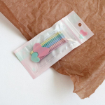 10 tk/12 tk/komplekt 5 v&auml;rvi sisestusega Populaarsed vikerkaarej&auml;&auml;tiskommid V&auml;rvilised metallist tukk Klambrid Juuksen&otilde;el Bobby Pin Barrette 10 pcs