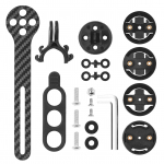 Jalgrattaarvuti kinnitus juhtraud, eesmine rattaarvuti kinnitus jalgratastele must