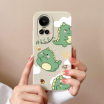 Oppo Reno jaoks 7 4 5 6 8 Lite 2 3 10 Pro 5G &uuml;mbrise kate Armas dinosaurus, pehme vedel silikoonist ruudukujuline matt p&otilde;rutuskindel naiste telefonikott Oppo kaitseraua jaoks OPPO Reno2