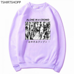 Anime Oyasumi Punpun &Uuml;ksinda Rahvas Hoodies Unisex Unisexile Dressipluusid Graafiline Kapuutsiga Soojad Riided Harajuku Meeskonna Kaelusega Sudaderas Unisex 2XL