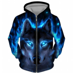 Lahedad 3D hunditr&uuml;kiga t&otilde;mblukuga kapuutsid Mood Meeste/naiste t&auml;navar&otilde;ivad kapuutsiga jakk Mantel Unisex vabaaja Hip Hop Pullover Pusad 3XL