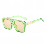 SHAUNA Retro Double Bridges Square Naiste p&auml;ikeseprillid Mood Candy V&auml;rvivarjud UV400 Meeste h&otilde;bedane peegel p&auml;ikeseprillid