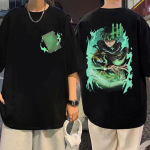 Jaapan Anime Black Clover Yuno Grinbellor Print T-s&auml;rk Unisex Naiste Mood Multikad Oversized T-s&auml;rk T&auml;nava vabaaja 100% puuvillased T-s&auml;rgid 2XL