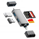 7-&uuml;hes kaardilugeja USB C OTG-adapter USB-m&auml;lupulk USB3.0 2.0 mikro-t&uuml;&uuml;pi C kiipkaardilugeja kiire edastus
