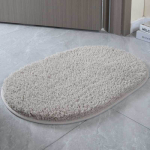 Paksendatud ovaalne vannitoaukse imav p&otilde;randamatt Magamistoa Sissep&auml;&auml;s Libisemisvastane K&ouml;&ouml;k Vannitoa uksematt 60*90CM Oval