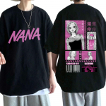 Nana Osaki Hachi Komatsu Anime T-s&auml;rk Black Stones Band Unisexga T-s&auml;rgid Unisexi pehme puuvillane vabaaja l&uuml;hikeste varrukatega T-s&auml;rgid L