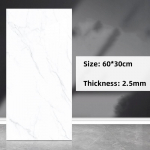 Isekleepuv marmormustriga simuleeritud plaatide kleebis Seinakaunistus WC Veekindel alumiinium-plastpaneel 10pcs