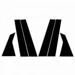 Autoukse aken BC samba postid ukse trimmi kate Honda Civic sedaani 2016 2017 2018 2019 2020 2021-2023 dekoratiivtarvikud