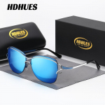 HdHues Unisex metallist polariseeritud liblikraamiga v&auml;lisreisi p&auml;ikesekaitseprillid, UV400. kuld