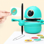Lapsed Uuenduslik joonistusrobotitehnoloogia Automaatne maalimine Kunsti&otilde;ppimine Treeningmasin Intelligentsus M&auml;nguasjad Quincy Robot Artist celeste v&auml;rv