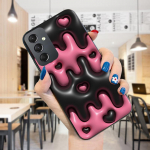 V&auml;rvitud mustriga telefoni&uuml;mbris P&otilde;rutuskindel pehmest silikoonist TPU kaitsev telefoni&uuml;mbris Samsungi kaanele Samsung A01