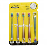 Uus Suuhooldus Keelekattega hambahari Pehmete juustega eemaldatav reisimugav v&otilde;rgukraabits pere&uuml;likonna hambahari