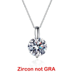 D v&auml;rvi 1-3CT 9MM ehtne moissanite kaelakee 925 sterling h&otilde;be &uuml;mmargune briljantne l&otilde;igatud laboris loodud teemant ripats meestele, naiste karbil 2CT gray